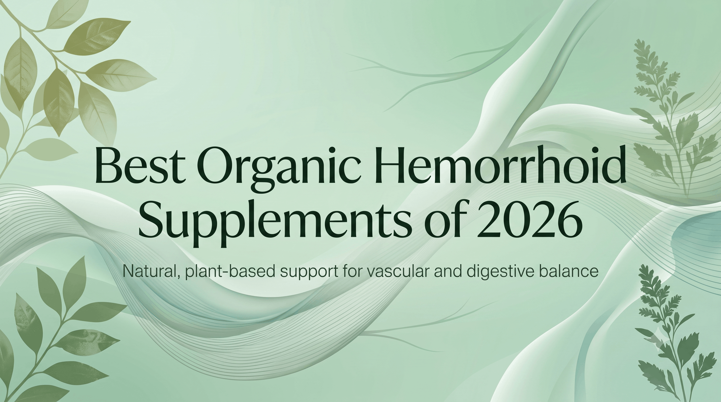 Best Organic Hemorrhoid Supplements of 2026